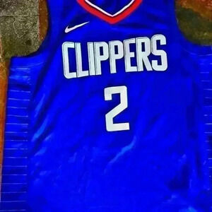 Nike Clippers NBA Kawhi Leonard #2 Swingman Blue Jersey 48
